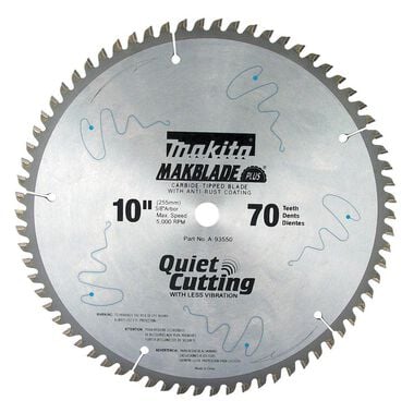 Makita 10 In. CT Saw Blade70T, large image number 0