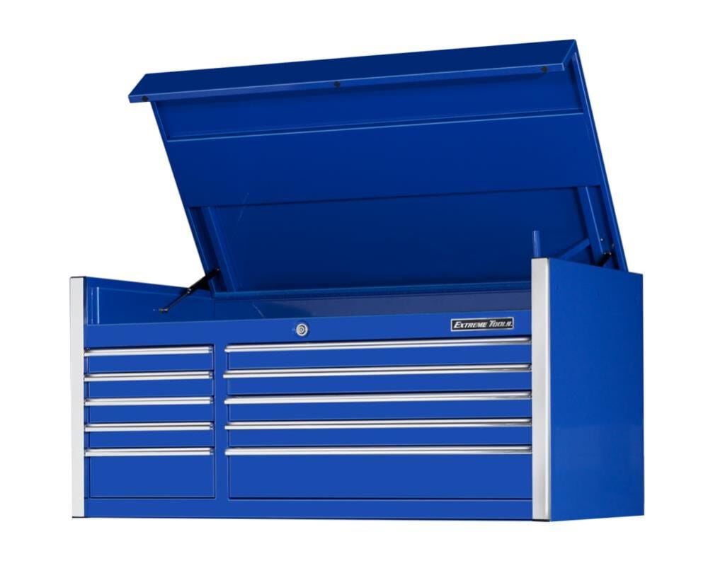 EX Professional Series 55 in. 10-Drawer Top Chest in Blue EX Professional Series 55 in. 10-Drawer Top Chest in Blue