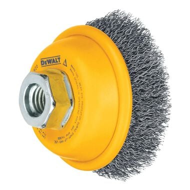 DEWALT 3-in x 5/8-in to 11-in Crimped Wire Cup Brush