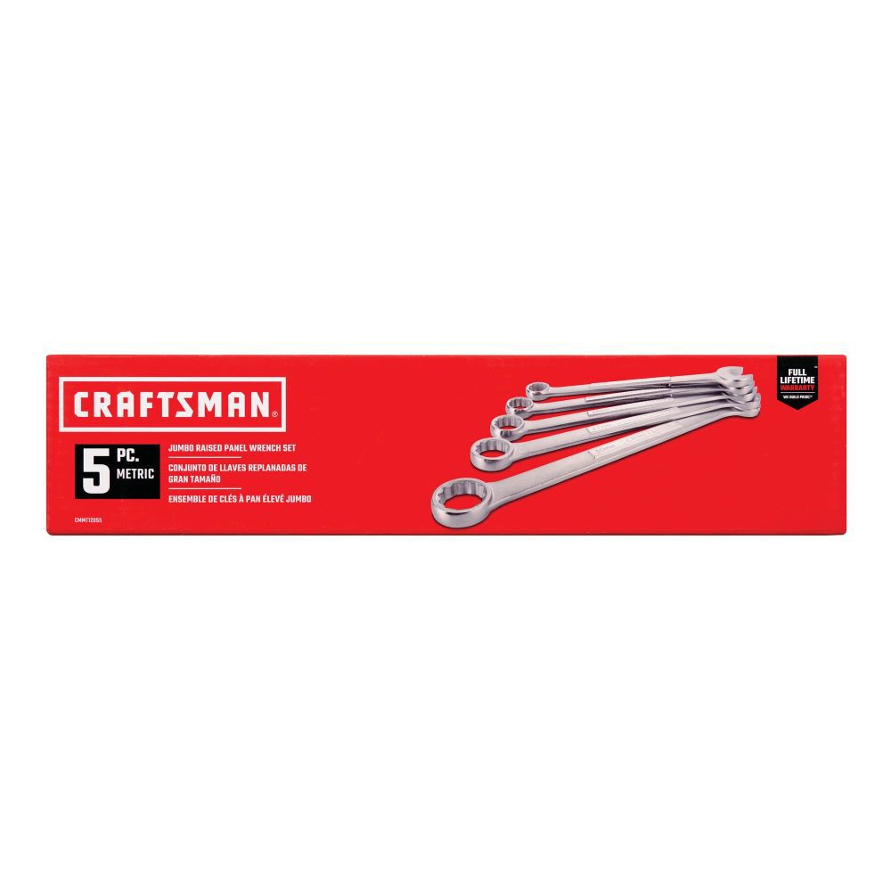 CRAFTSMAN Metric Jumbo Combination Wrench Set, 5pc, large image number 4