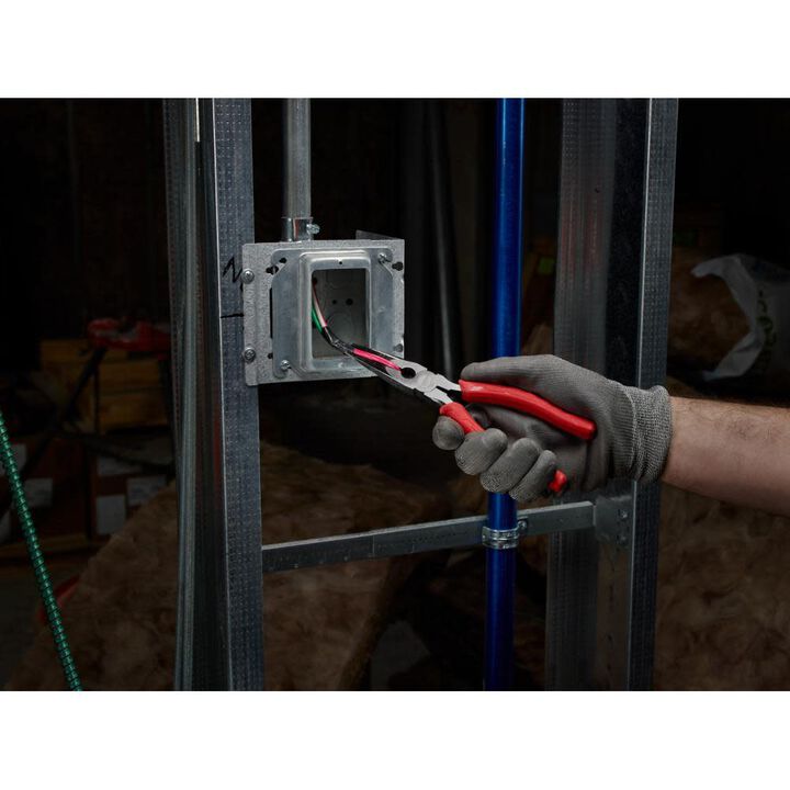 Milwaukee 8 In. Long Nose Pliers, large image number 2