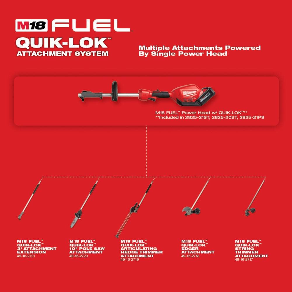 Milwaukee M18 FUEL QUIK LOK String Trimmer Attachment Reconditioned, large image number 10