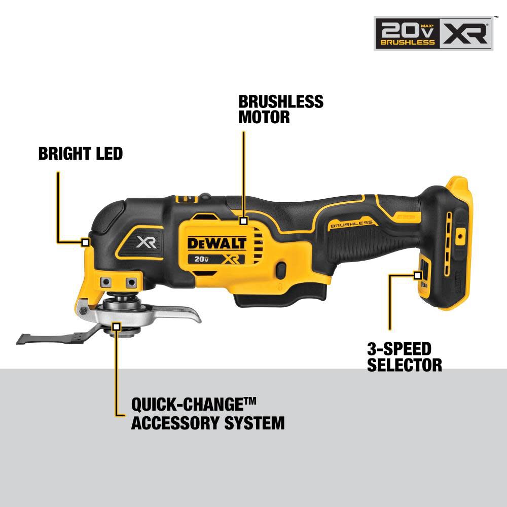 DEWALT 20V MAX Brushless 4 Tool Combo Kit Bundle, large image number 18