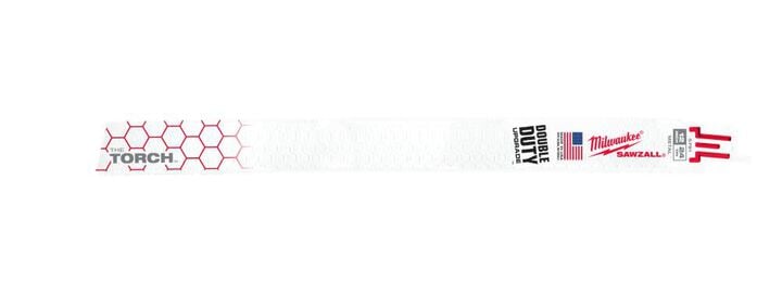 Milwaukee 12 in. 24 TPI THE TORCH SAWZALL Blades 5PK, large image number 1