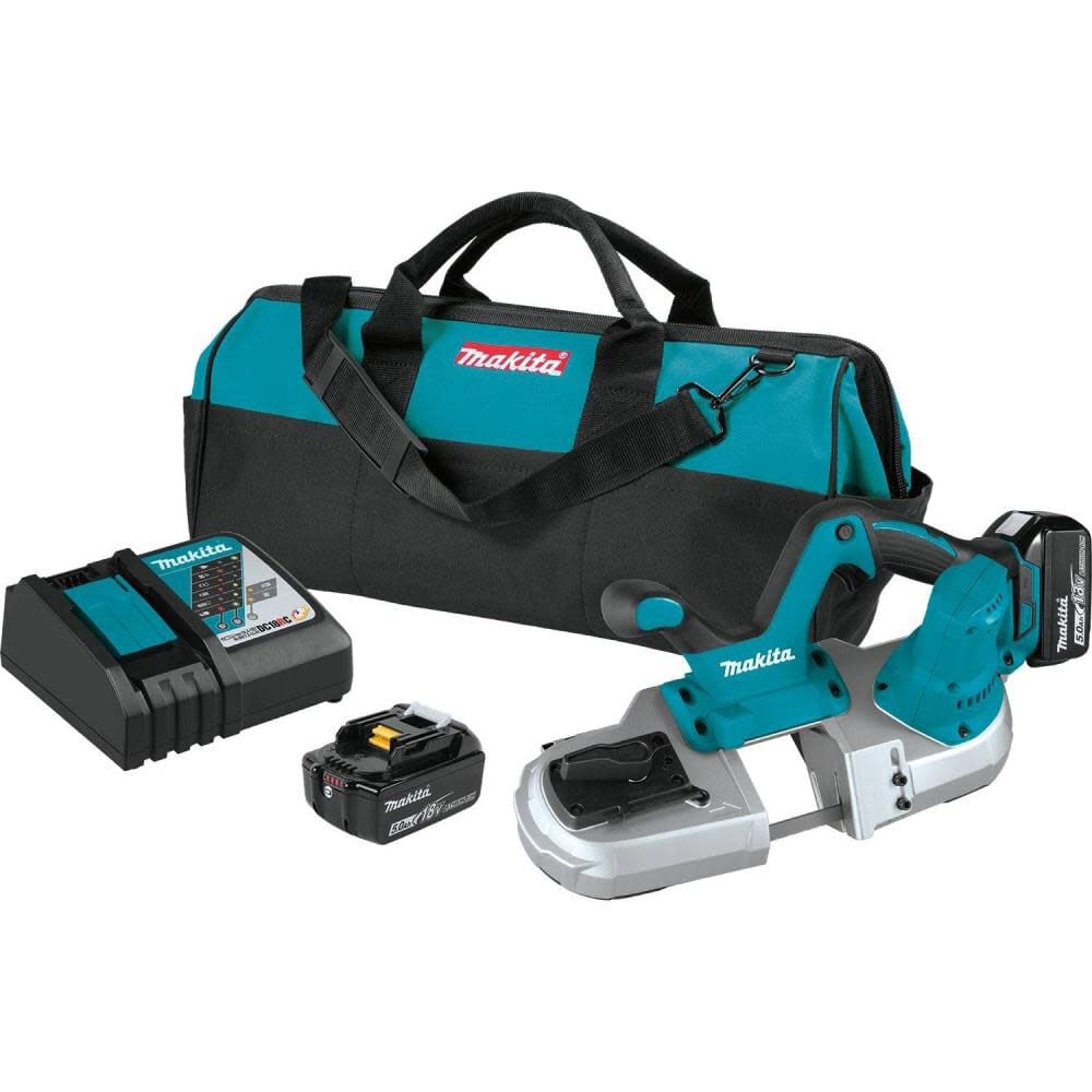 Makita 18V LXT Lithium-Ion Cordless Compact Band Saw Kit (5.0Ah) – XBP03T