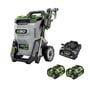 EGO POWER+ 3200 PSI 1.2 GPM Battery Powered Cold Water Pressure Washer with 5 Spray Nozzles 6.0Ah Kit