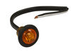 Buyers Products Company .75 Inch Round Marker Clearance Lights - 3 LED Amber With Male Bullets, small image number 1