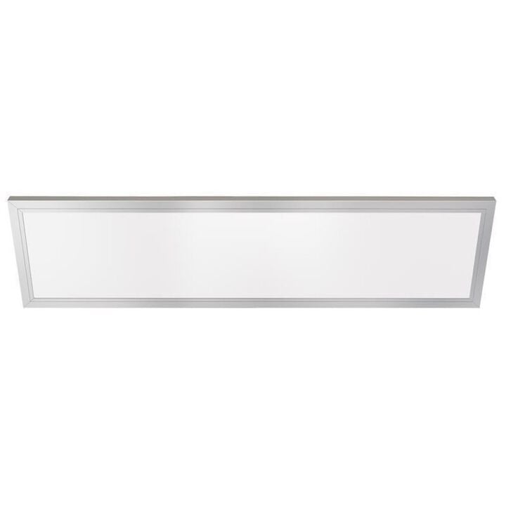 Feit Electric Nickel White Edgelit LED Flat Panel Light Fixture