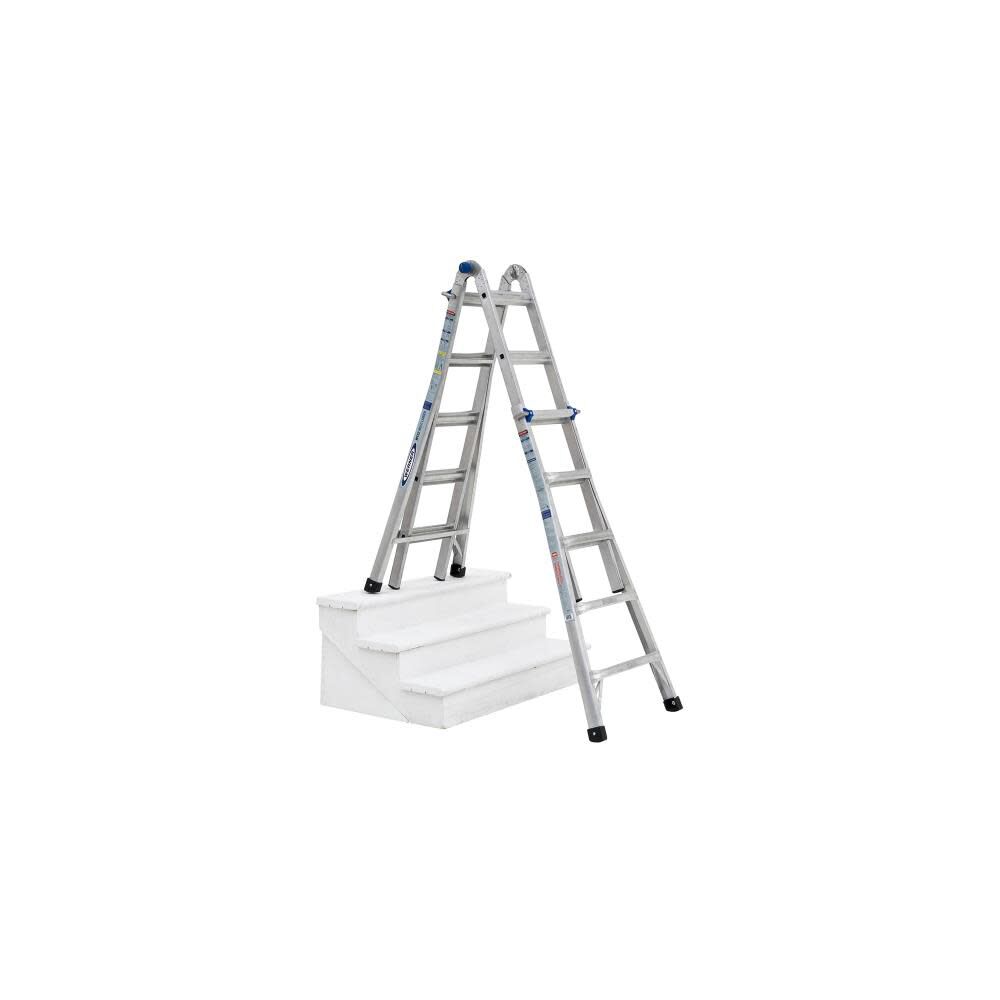 Werner 22 Ft. Reach Height Type IA Aluminum Multi Position Ladder