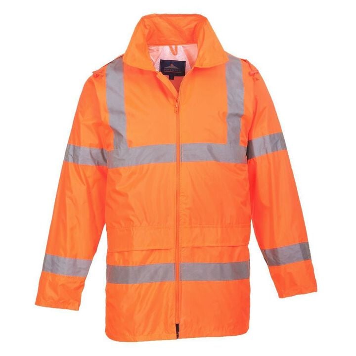Portwest Hi-Vis Orange Rain Jacket, large image number 1