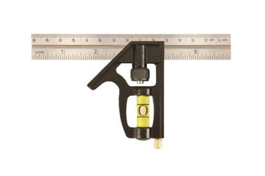 Johnson Level 6 In. Combination Square Metal Head Inch/Metric, large image number 0