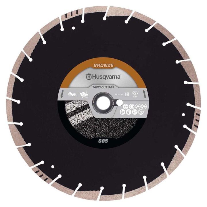 Husqvarna Construction Tacti-Cut S85 14 Inch Diamond Circular Saw Blade for Asphalt, large image number 1