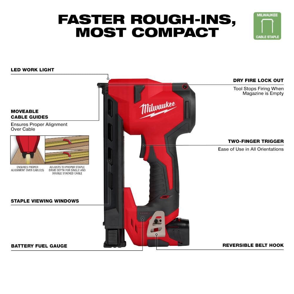 Milwaukee M12 Cable Stapler Kit 2448 21 Simolary simolary.com 8