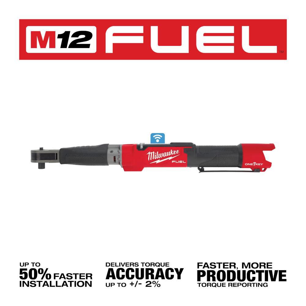 Milwaukee M12 FUEL 1 2inch Digital Torque Wrench with ONE KEY