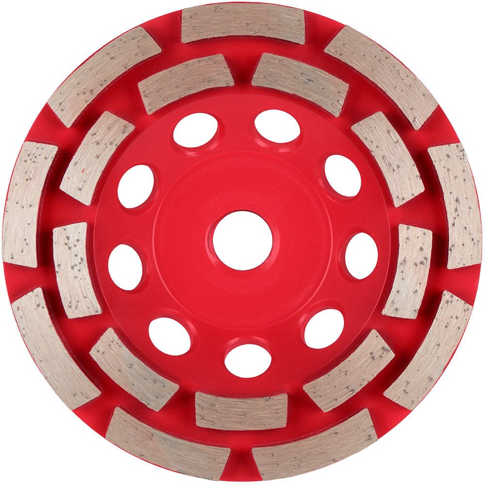 Milwaukee DIAMOND MAX 4 1/2 Inch Double Row Segmented Rim Diamond Cup Wheel for Concrete Grinding, large image number 1