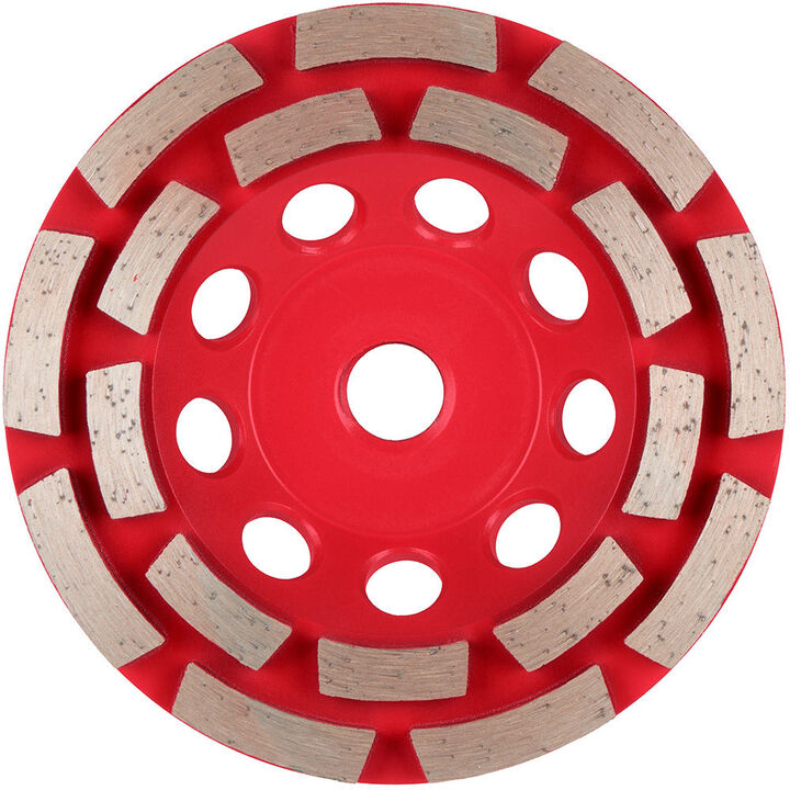 Milwaukee DIAMOND MAX 4 1/2 Inch Double Row Segmented Rim Diamond Cup Wheel for Concrete Grinding