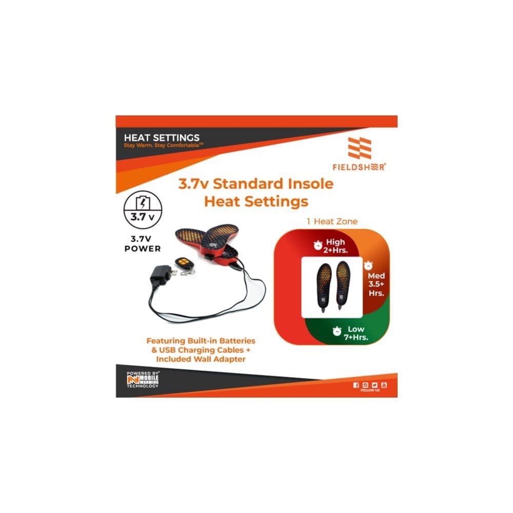 Mobile Warming 3.7V Standard Heated Insoles Small Black, large image number 9