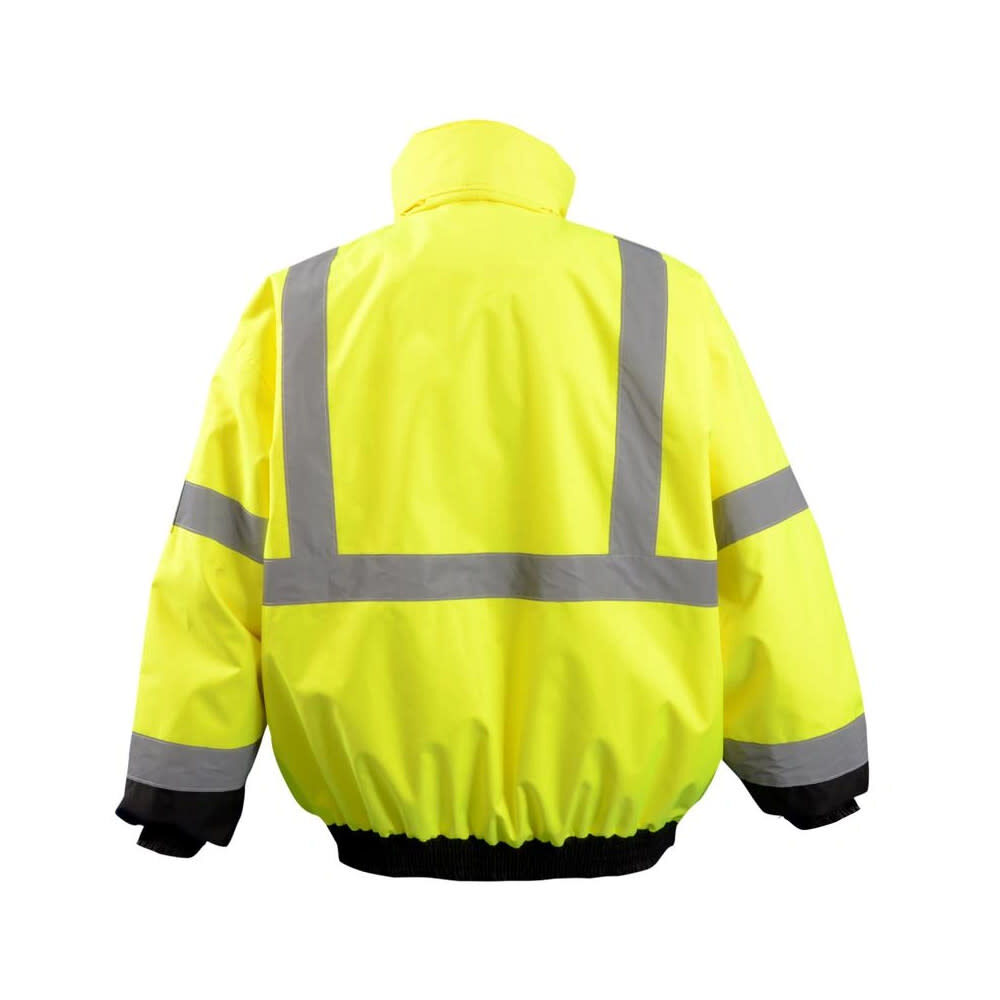 Occunomix Hi-Vis Yellow Value Black Bottom 2-in-1 Bomber Jacket XL, large image number 2