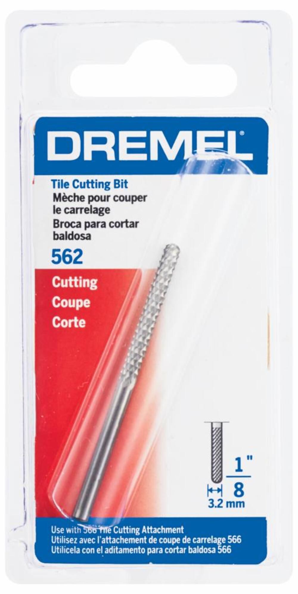 Dremel 1/8 In. Tile Cutting Bit 562 from Dremel Acme Tools