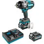 Makita 40V max XGT Brushless Cordless 4-Speed High-Torque 1/2 Inch Square Drive Impact Wrench 2.5Ah Kit with Detent Anvil