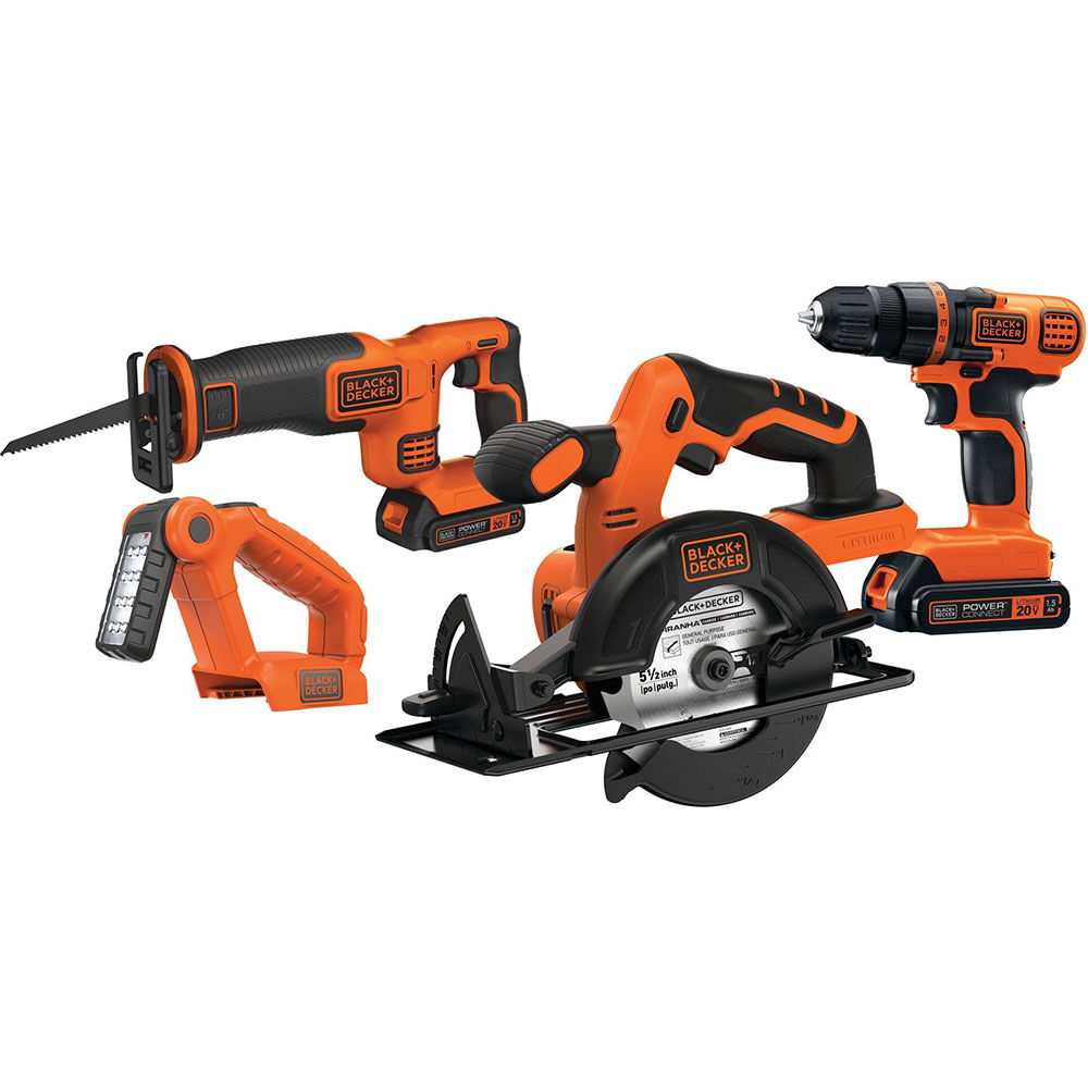 Black and Decker 20V 4 Tool Combo Kit, large image number 1