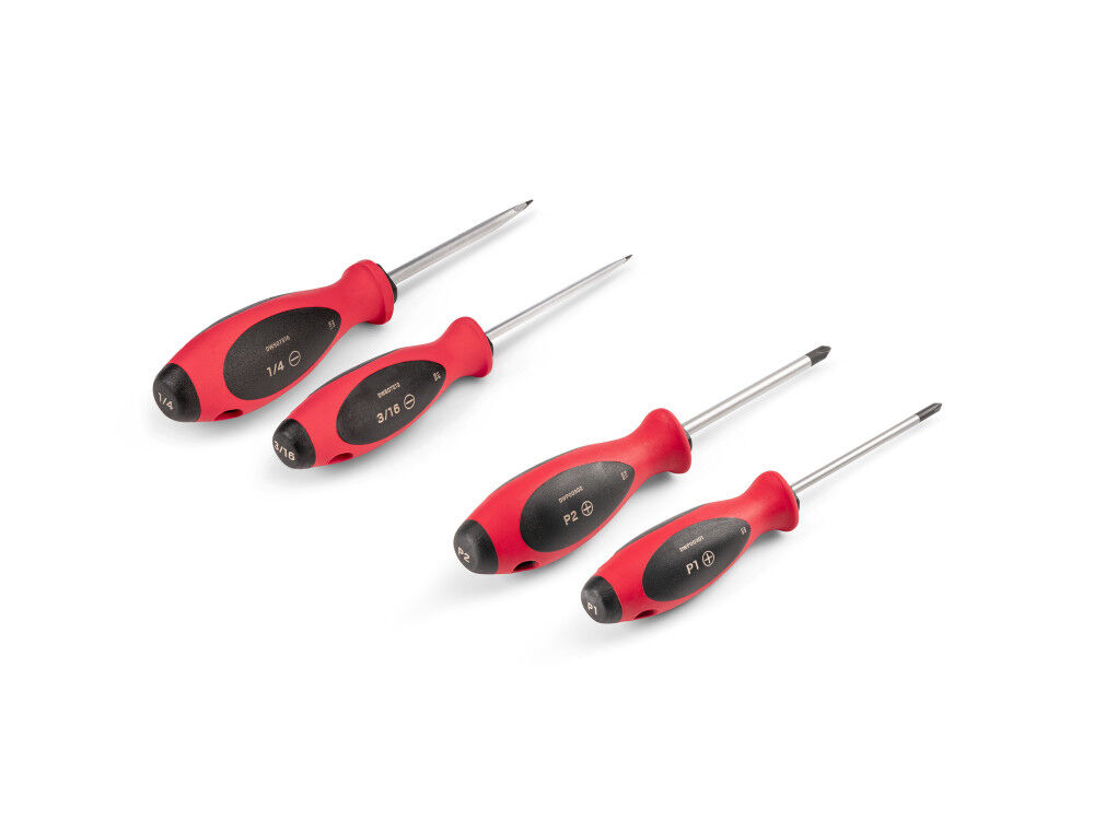 Tekton Phillips and Slotted Screwdriver Set #1-#2, 3/16-1/4 Inch 4 Pieces, large image number 2