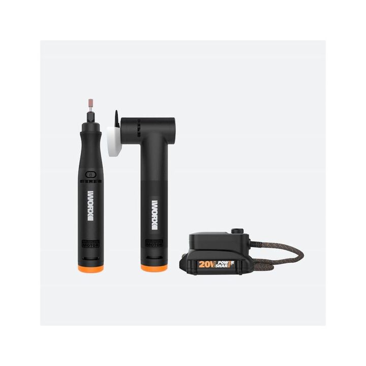 Worx 20V Rotary Tool & Angle Grinder Combo Kit, large image number 1