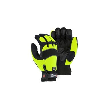 Majestic Glove High Visibility Yellow Mechanics Gloves XL