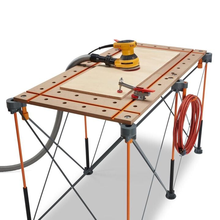 Bora Portamate Centipede 2 x 4ft T-Track Table Top , 3/4in Dog Holes, large image number 6