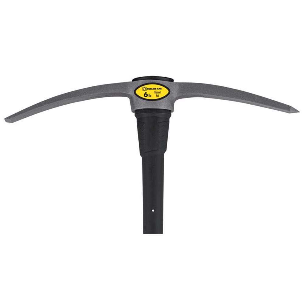 Truper 6 Lbs Forged Steel Blade Pick Mattock with 36 Inch Fiberglass Handle, large image number 2