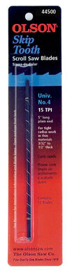 Olson Saw Company 5In. Long Skip Tooth Scroll Saw Blade 15 TPI 12pk, small image number 2