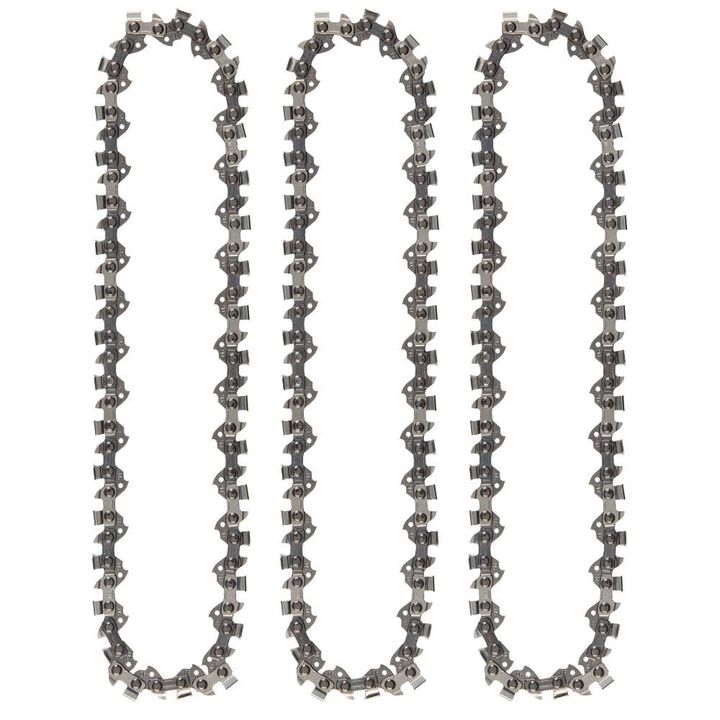 Milwaukee 8 Inch  3/8 Inch LOW PROFILE Pitch, .043 Inch Gauge Saw Chain, 3 Pack