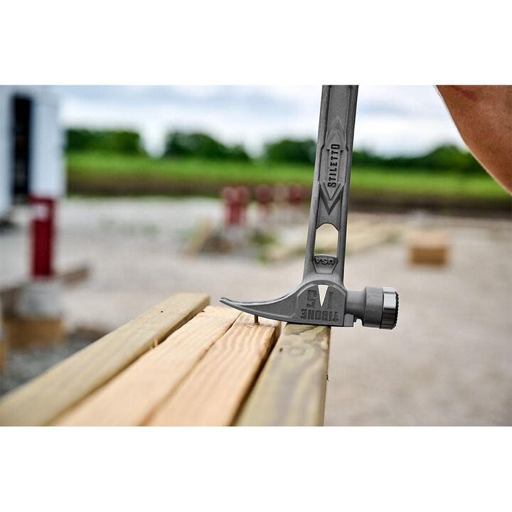 Stiletto TIBONE 15oz Milled/Curved Titanium Framing Hammer, large image number 5