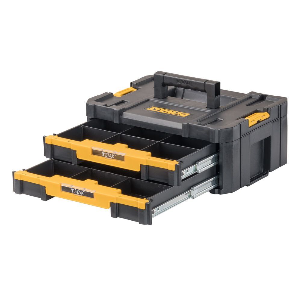 DEWALT TSTAK IV Double Shallow Drawer & TSTAK Modular Mobile Tower Bundle, large image number 4