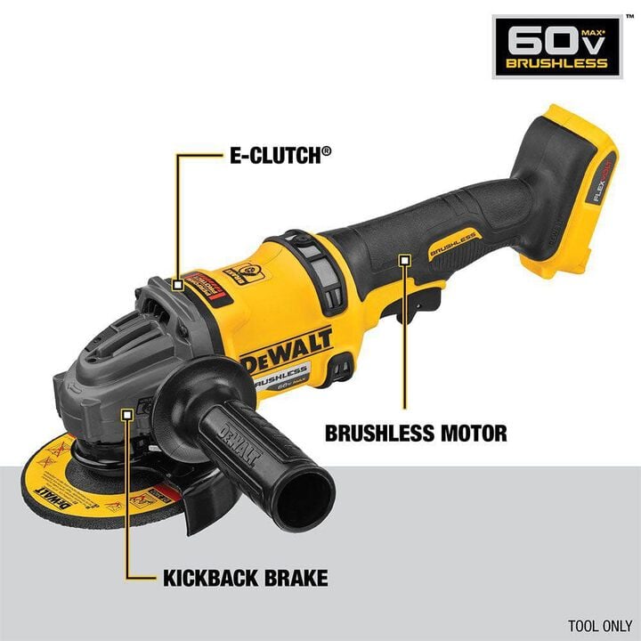 DEWALT 60V MAX 7-1/4 Inch Cordless Saw & 4-1/2 Inch - 6 Inch Grinder Bundle, large image number 15