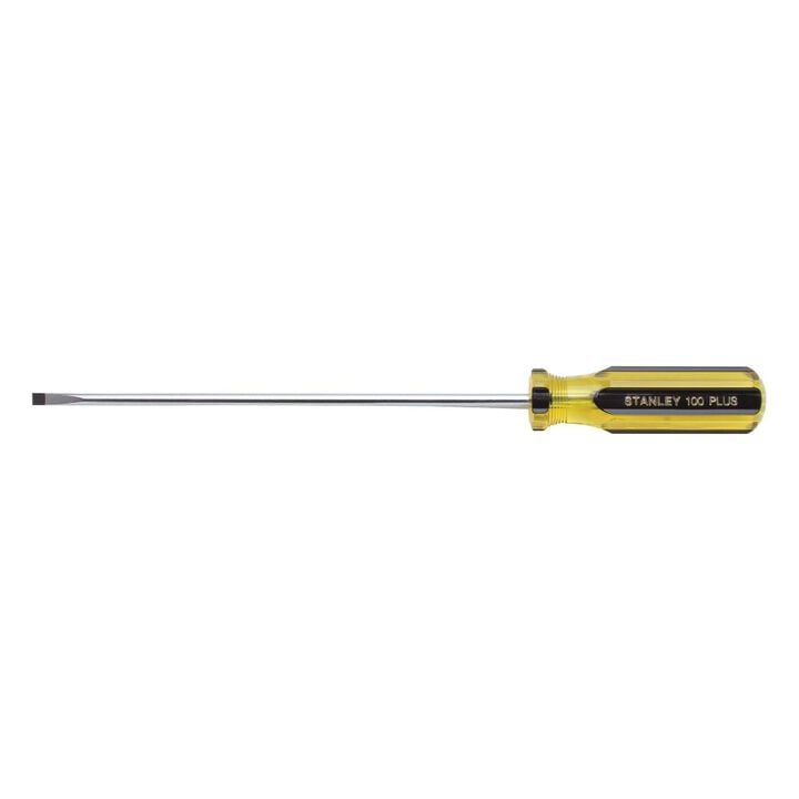 Stanley 3/16 Inch x 8 Inch 100 PLUS Cabinet Tip Screwdriver