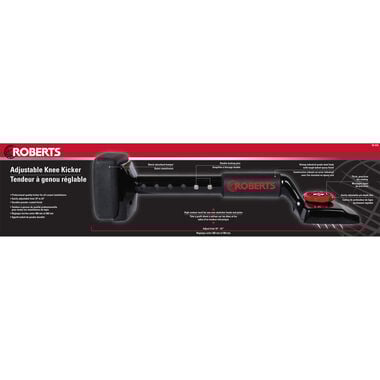 Roberts Adjustable 19 Inch to 23 Inch Carpet Knee Kicker, large image number 7