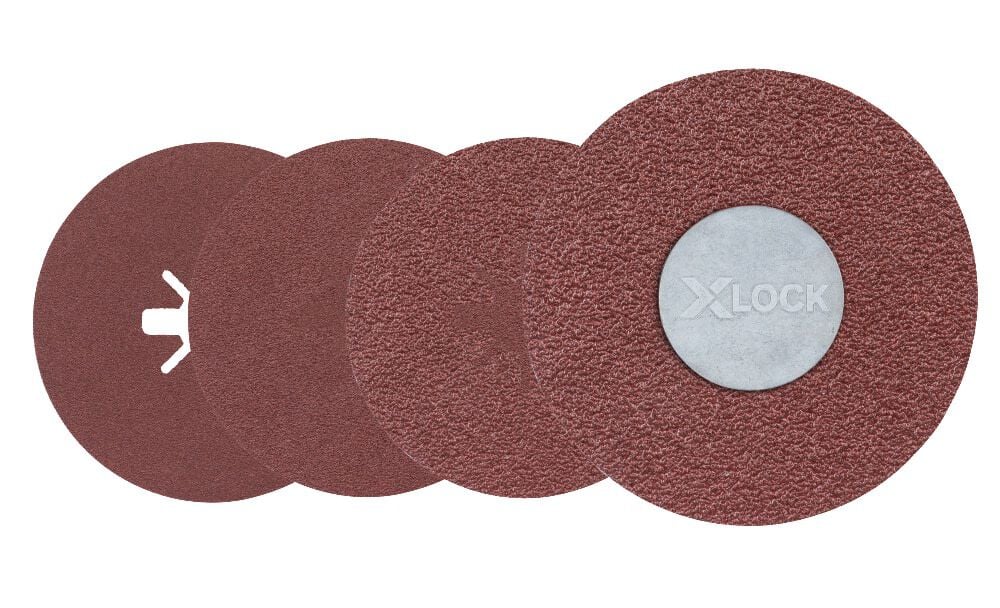 Bosch 4-1/2 Inch 80 Grit X-LOCK Medium Grit Abrasive Fiber Discs 25 Piece, large image number 2