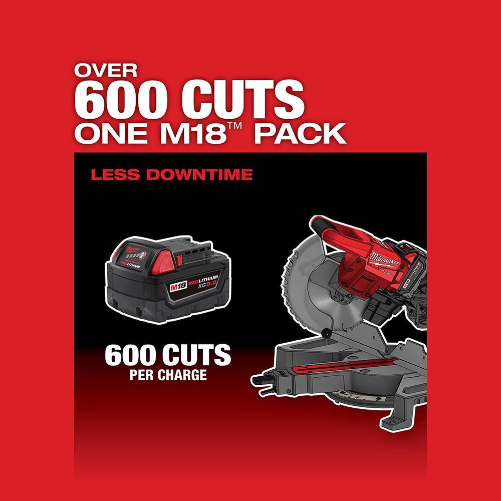 Milwaukee M18 FUEL 7-1/4 in. Dual Bevel Sliding Compound Miter Saw Kit, large image number 6