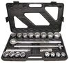 Allied International Harvest Forge 21pc 3/4In Dr Heavy Duty SAE Socket Set, small
