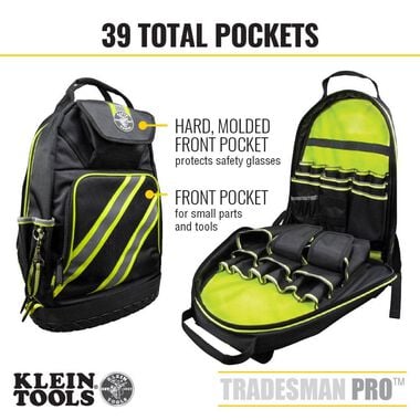Klein Tools Tradesman Pro High Visibility Backpack, large image number 2