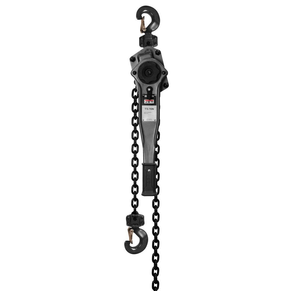 JET JLP-150A-5SH 1-1/2 Ton Lever Hoist 5 Ft. Lift with Ship Yard Hooks – 287700