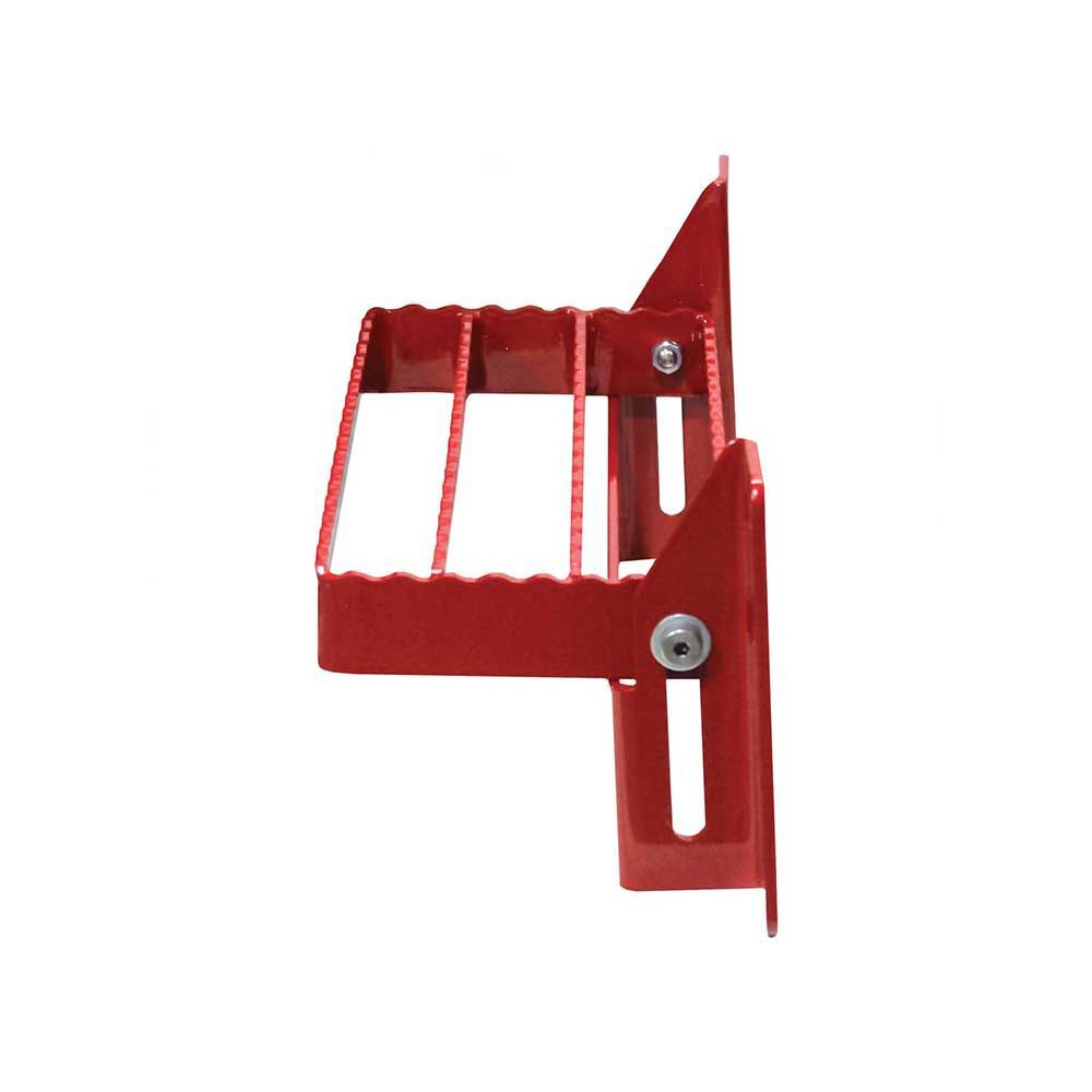 K&M Manufacturing Universal Flip-Up Tractor Step Red, large image number 2
