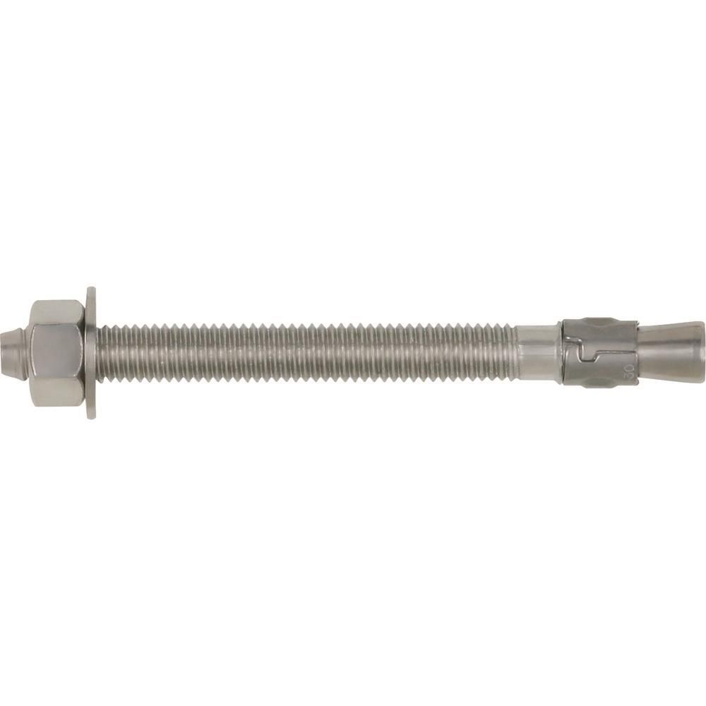 DEWALT Power-Stud 5/8 x 5 Inch 304 Stainless Steel Concrete Wedge Anchor 25 Pieces - 07333-PWR