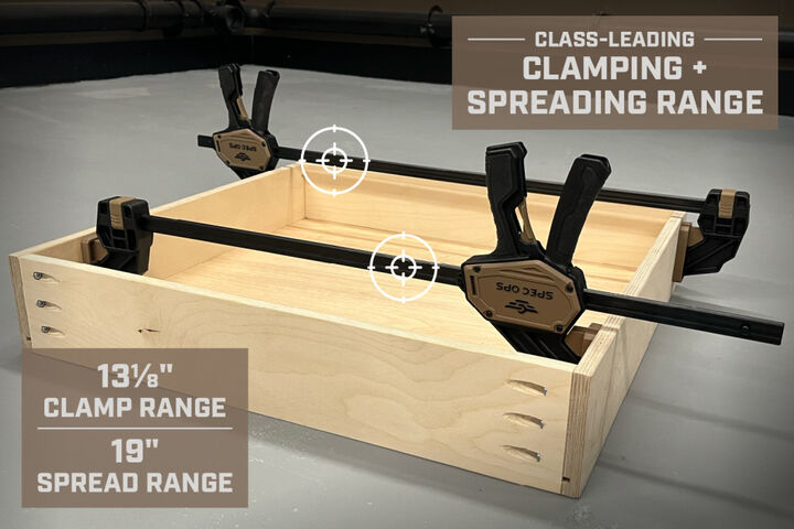 Spec Ops 13 Inch Medium 1-Handed Trigger Clamps 165 Lbs. 2 Pack, large image number 3