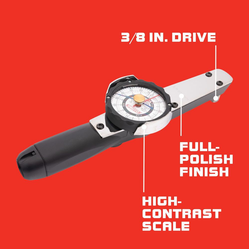Proto 3 8 in Drive Dial Torque Wrench 14 70 Nm 10 50 ft lbs J6113NMF Acme Tools