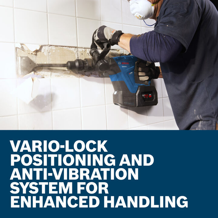 Bosch 18V SDS-max Demolition Hammer Kit with 2 Batteries Reconditioned, large image number 4