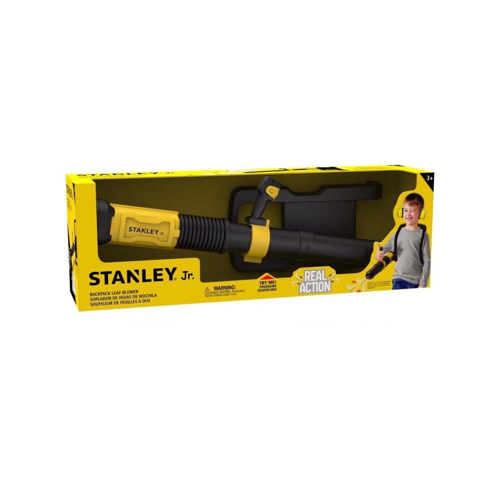 Stanley Jr Kids Battery-Powered Backpack Leaf Blower Toy, large image number 1