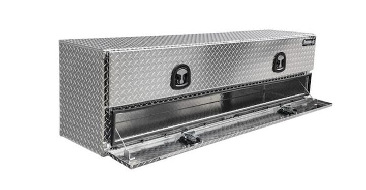 Buyers Products Company 21 x 18 x 72 Inch Diamond Tread Aluminum Heavy-Duty Flatbed Contractor With Lower Door, large image number 0