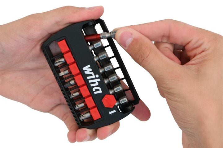 Wiha 7 Piece Terminator Impact Power Bit Buddy Set with Phillips Square Torx, large image number 1